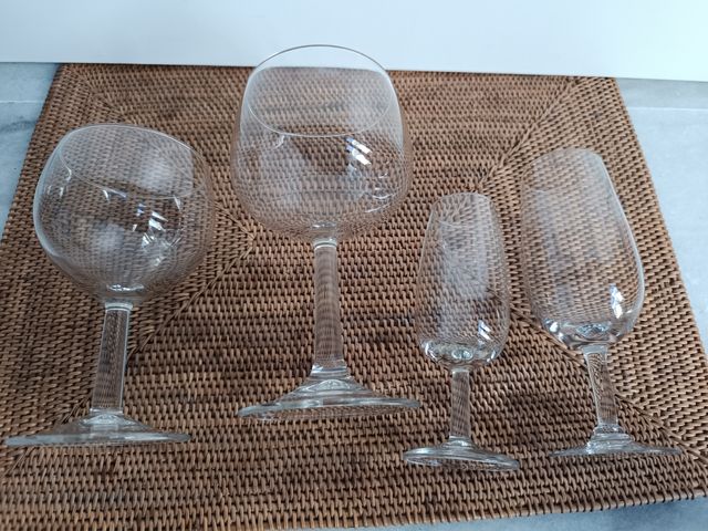 24Copas y catavinos de cristal vintage