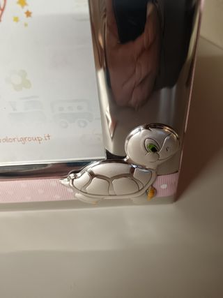 Cornice argento bambina