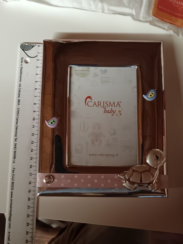 Cornice argento bambina