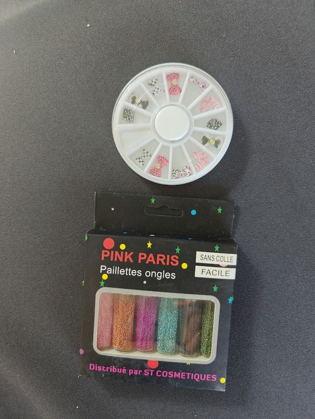 Mini perlitas y otros, decoracion para uñas 