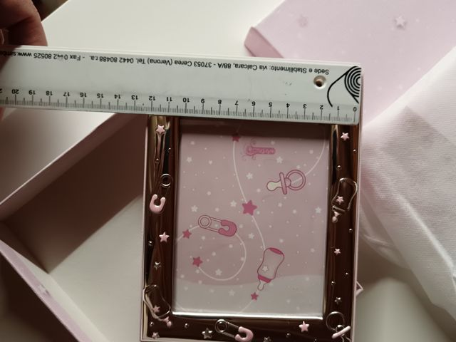 Cornice argento bambina