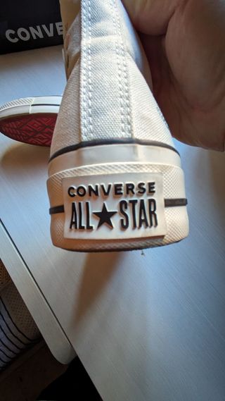 Converse blanco crudo mujer