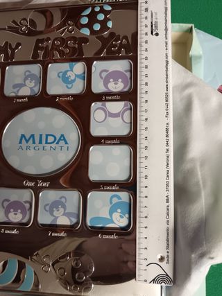 Cornice argento calendario Mida