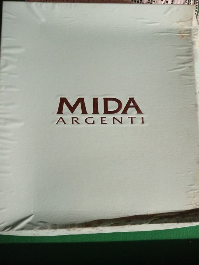 Cornice argento calendario Mida