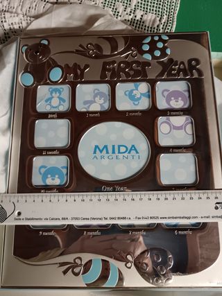 Cornice argento calendario Mida