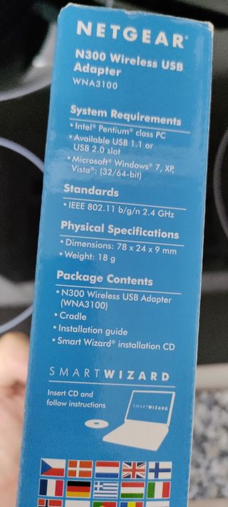 Adaptador WiFi USB. 