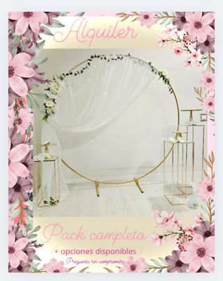 PACK DECORACIÓN NUPCIAL COMPLETA BODA