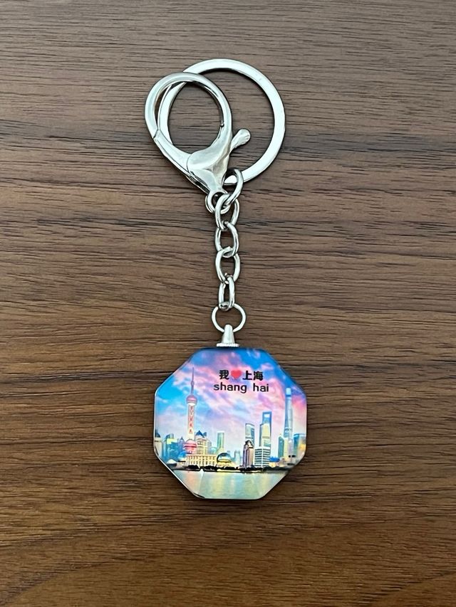 Imán para nevera y llavero de Shanghái