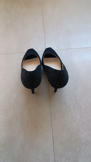 Zapatos tacón y plataforma negro