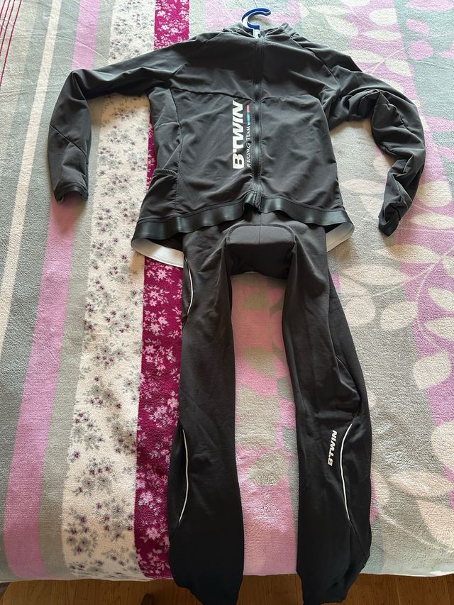 Traje de ciclismo de invierno talla L
