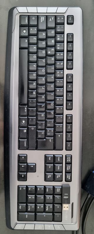 Monitor + Teclado y Ratón inalámbricos