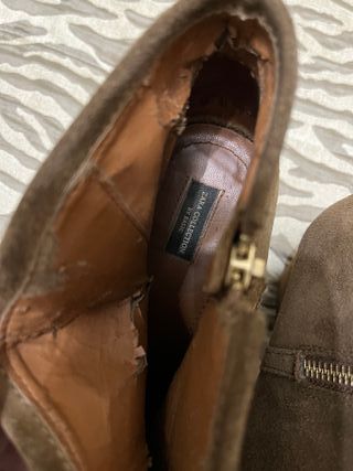 Botines de piel de Zara , estilo old money