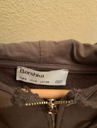 Chaqueta Gris Oscuro Bershka