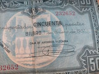 BILLETE 50 PESETAS 1937