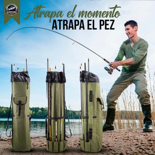 Mochila para cañas de pesca, 5 huecos