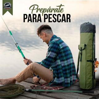 Mochila para cañas de pesca, 5 huecos