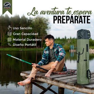Mochila para cañas de pesca, 5 huecos