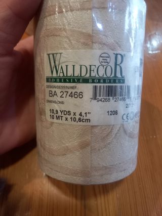 Decorazione Bordo adesivo murale 10 m x 4 pezzi