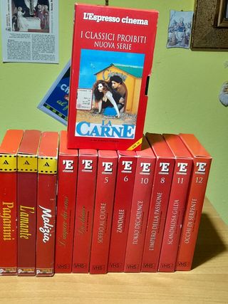 LOTTO DI 12 VIDEOCASSETE VHS FILM EROTICI