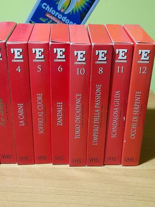 LOTTO DI 12 VIDEOCASSETE VHS FILM EROTICI