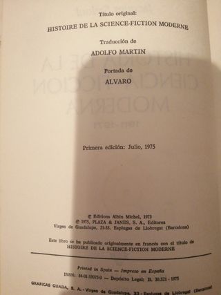 HISTORIA DE LA CIENCIA FICCIÓN MODERNA