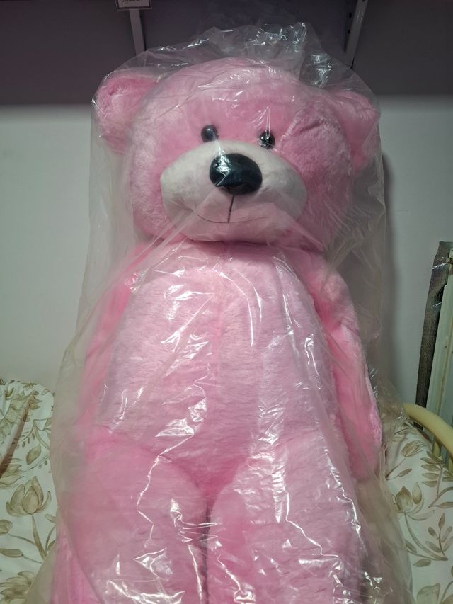 Orso peluche gigante rosa XXL