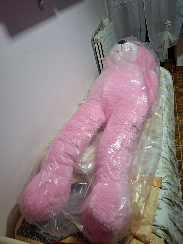Orso peluche gigante rosa XXL