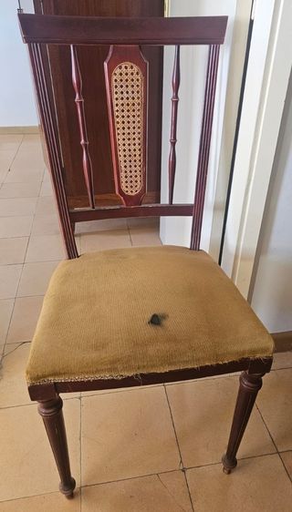 Mesa y sillas de comedor años 80 (mesa y 6 sillas)