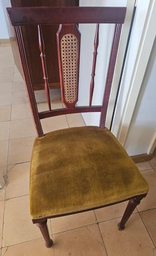 Mesa y sillas de comedor años 80 (mesa y 6 sillas)