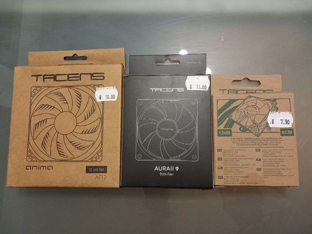 3x1. VENTILADORES ORDENADOR TACENS 12/9/8cm