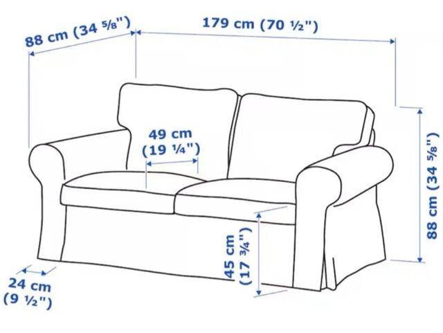 Sofá Ektorp 2 plazas beige