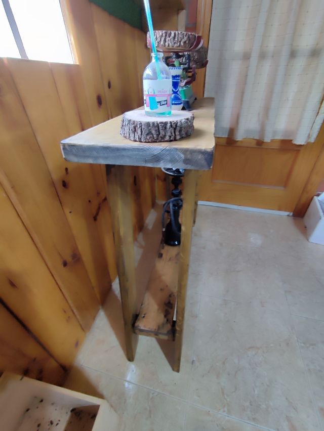 ✅ MESA CONSOLA RECIBIDOR RUSTICA