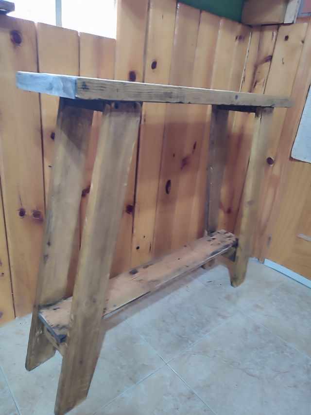 ✅ MESA CONSOLA RECIBIDOR RUSTICA