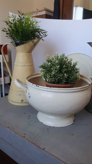 Jarras de zinc antiguas