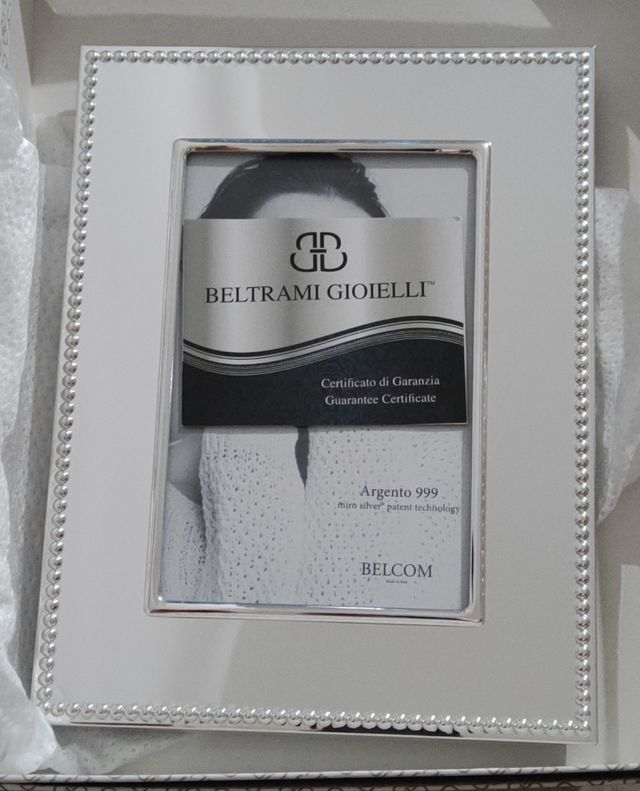 Cornice argento 999 Beltrami gioielli