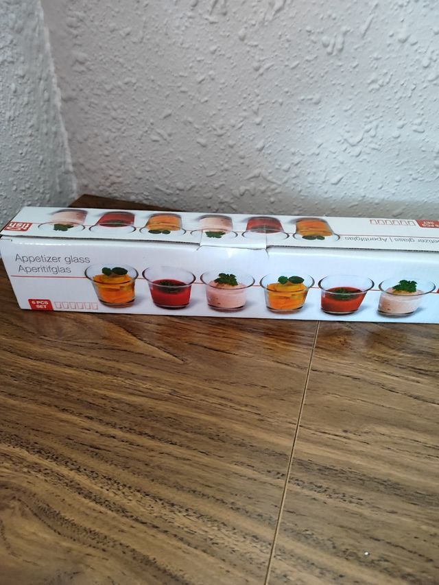 6 vasos de aperitivo 