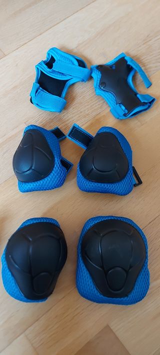 Kit protección rodillas + codos + muñecas infantil