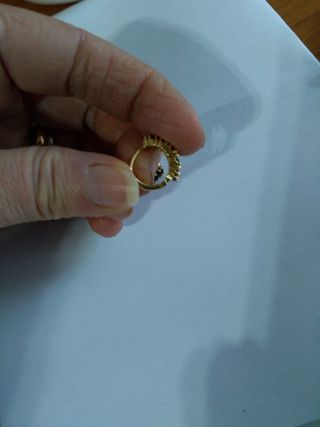 D243 orecchini inox oro pietre nere uomo