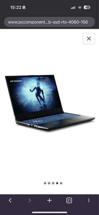 Portátil Medion ERAZER  i512450H/16GB/512GB