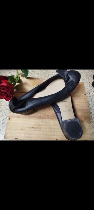 Manoletinas - Bailarinas piel Bata mujer