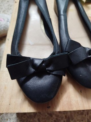 Manoletinas - Bailarinas piel Bata mujer