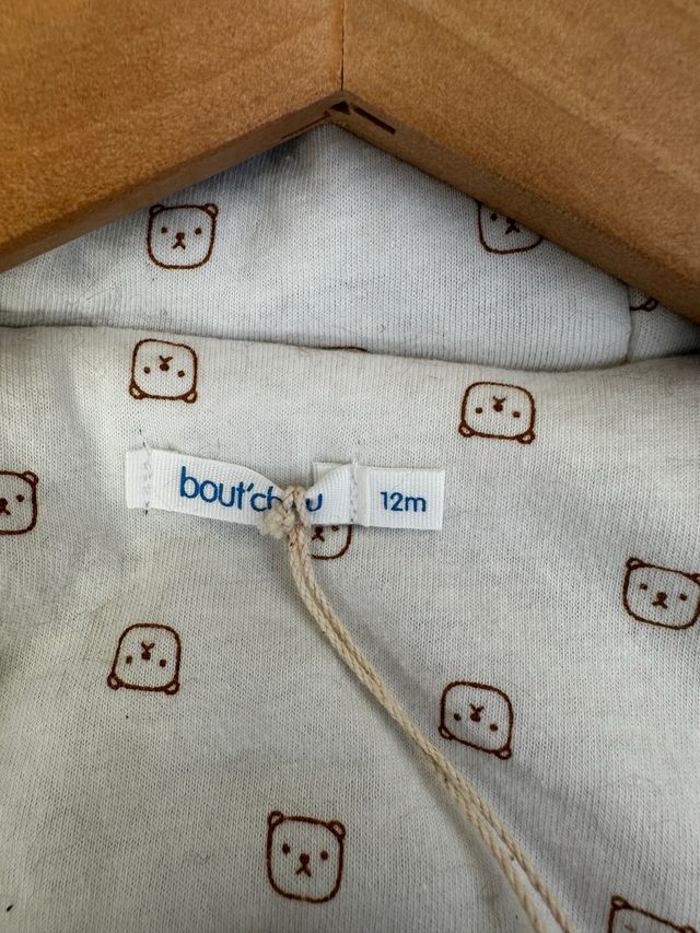 Mono peludo osito para bebé 6 a 12 meses  Nuevo