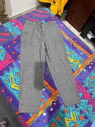 Pantalón cuadros Bershka