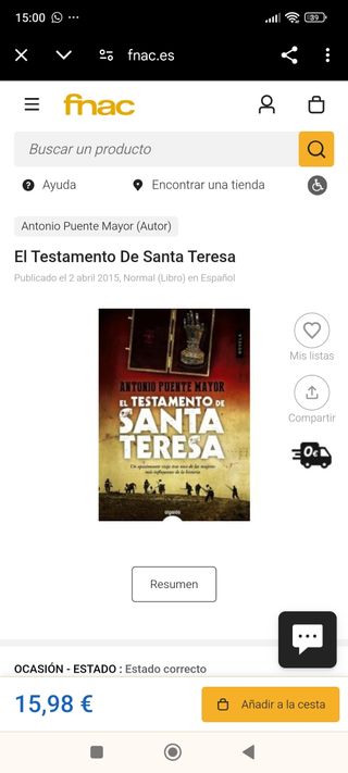 El testamento de Santa Teresa