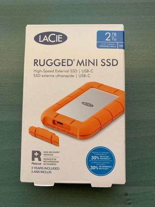 Disco duro externo Lacie rugged mini ssd 2 tb