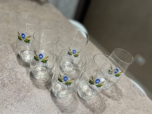 Bicchieri in vetro soffiato Bavaria