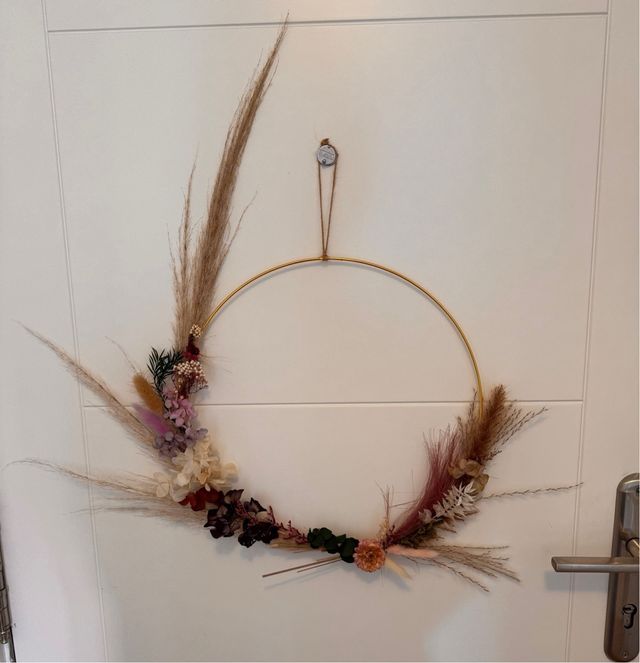 Corona flores preservadas 