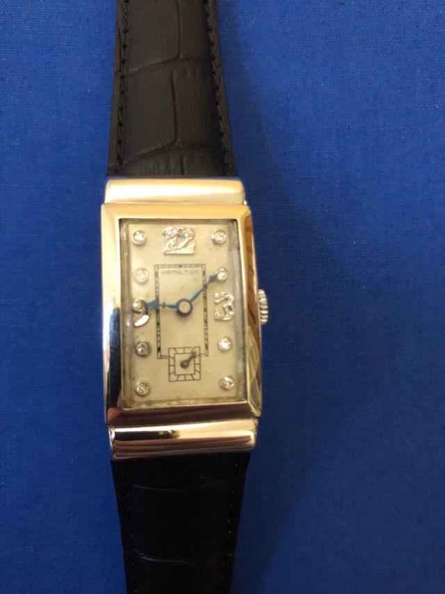 Orologio Hamilton in platino e brillanti