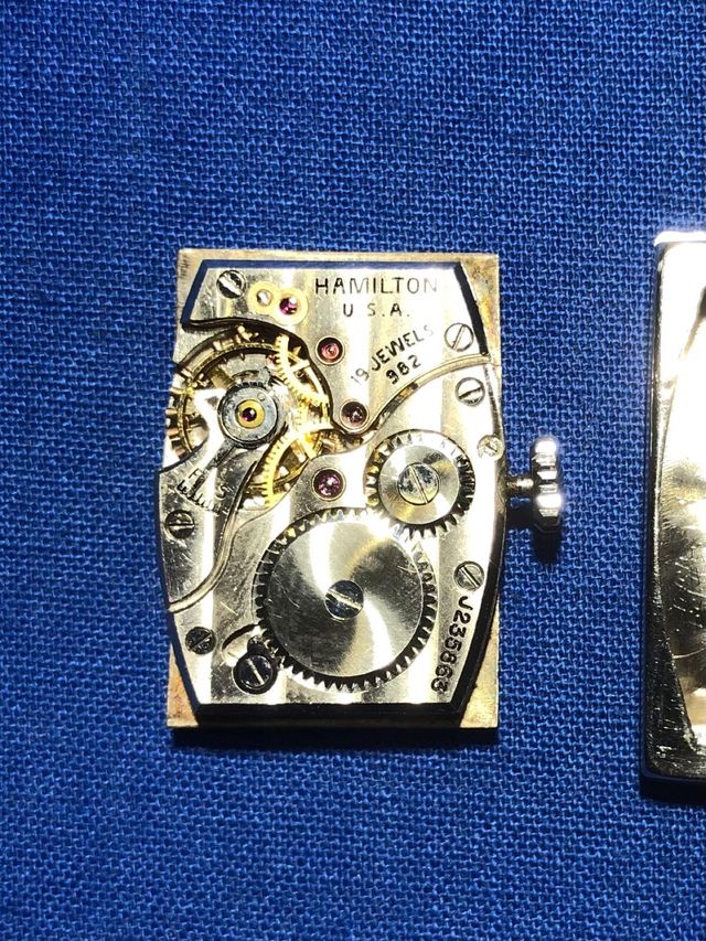 Orologio Hamilton in platino e brillanti