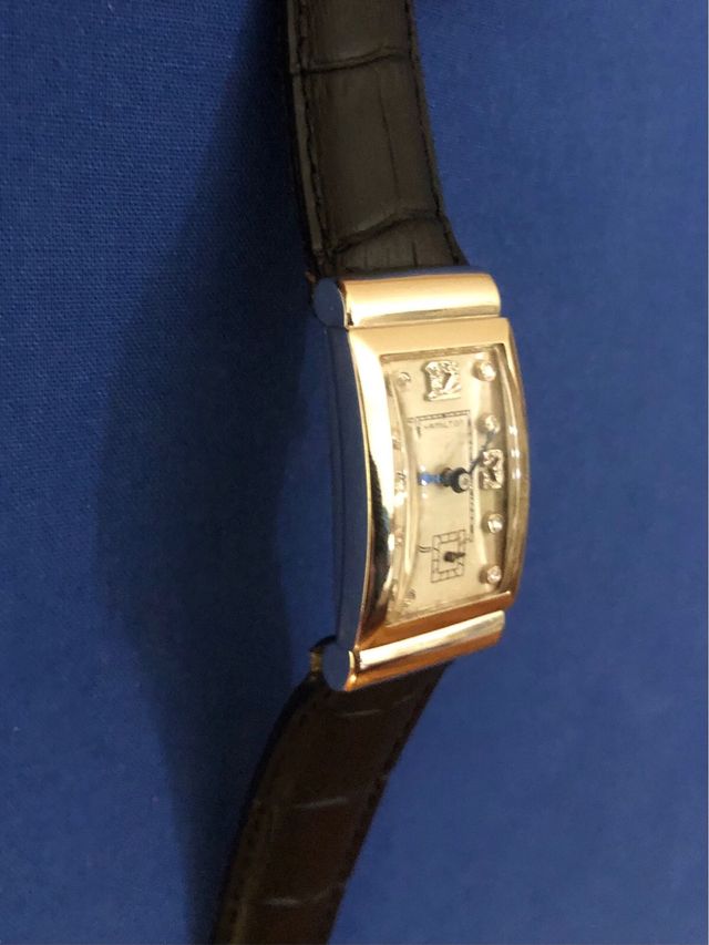 Orologio Hamilton in platino e brillanti